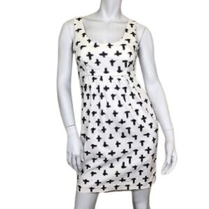 RACHEL ROY Paint Strokes Babydoll Canvas Dress